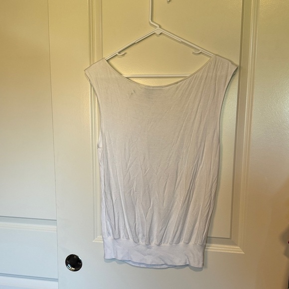 A/X Armani Exchange White Graphic Sleeveless Tank Top - Picture 4 of 7